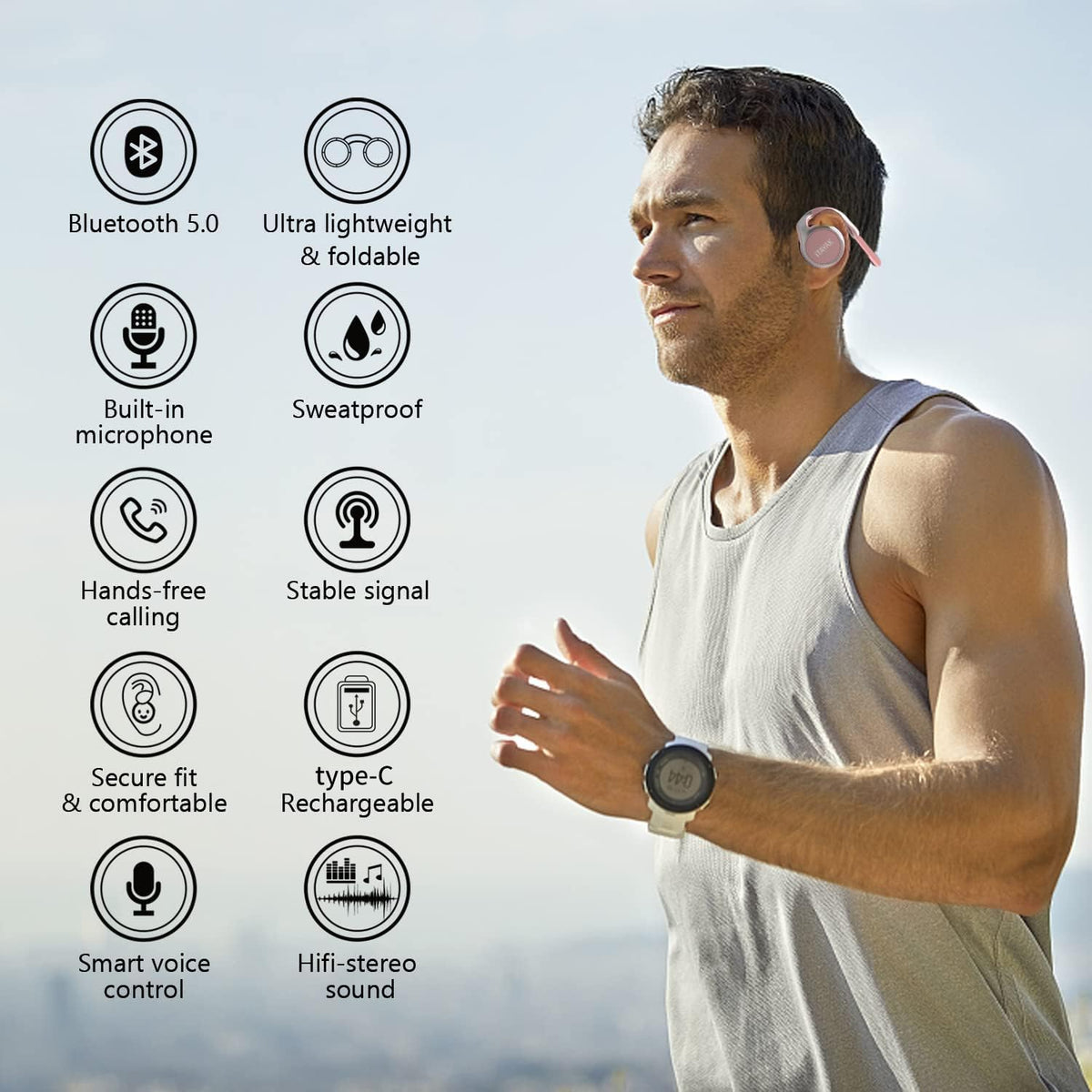 itayak closeup of earbud tip highlighting comfort and secure seal benefit
