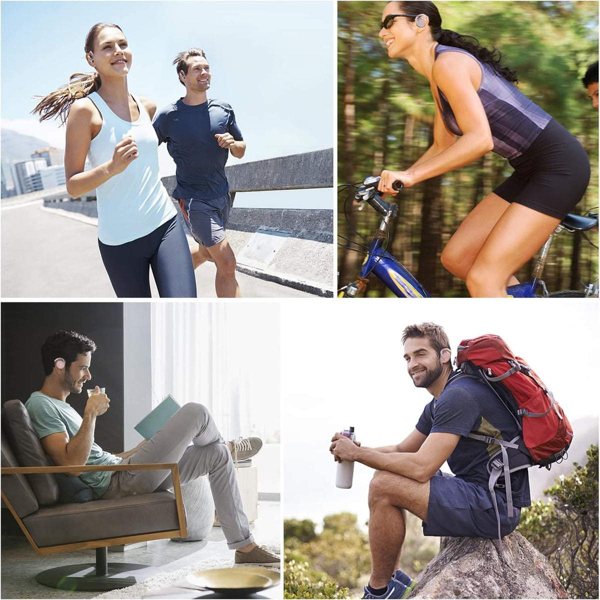 itayak worn during run demonstrating sweatproof design and stay-put fit benefit