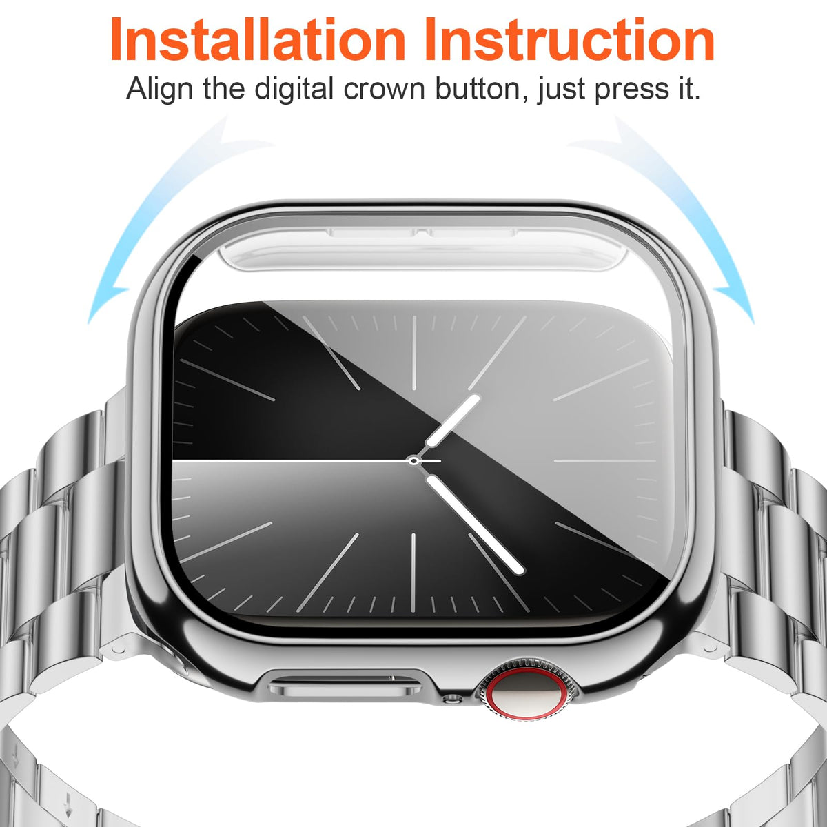 Iiteeology Integrated adapters ensure seamless fit for Apple Watch 46mm.
