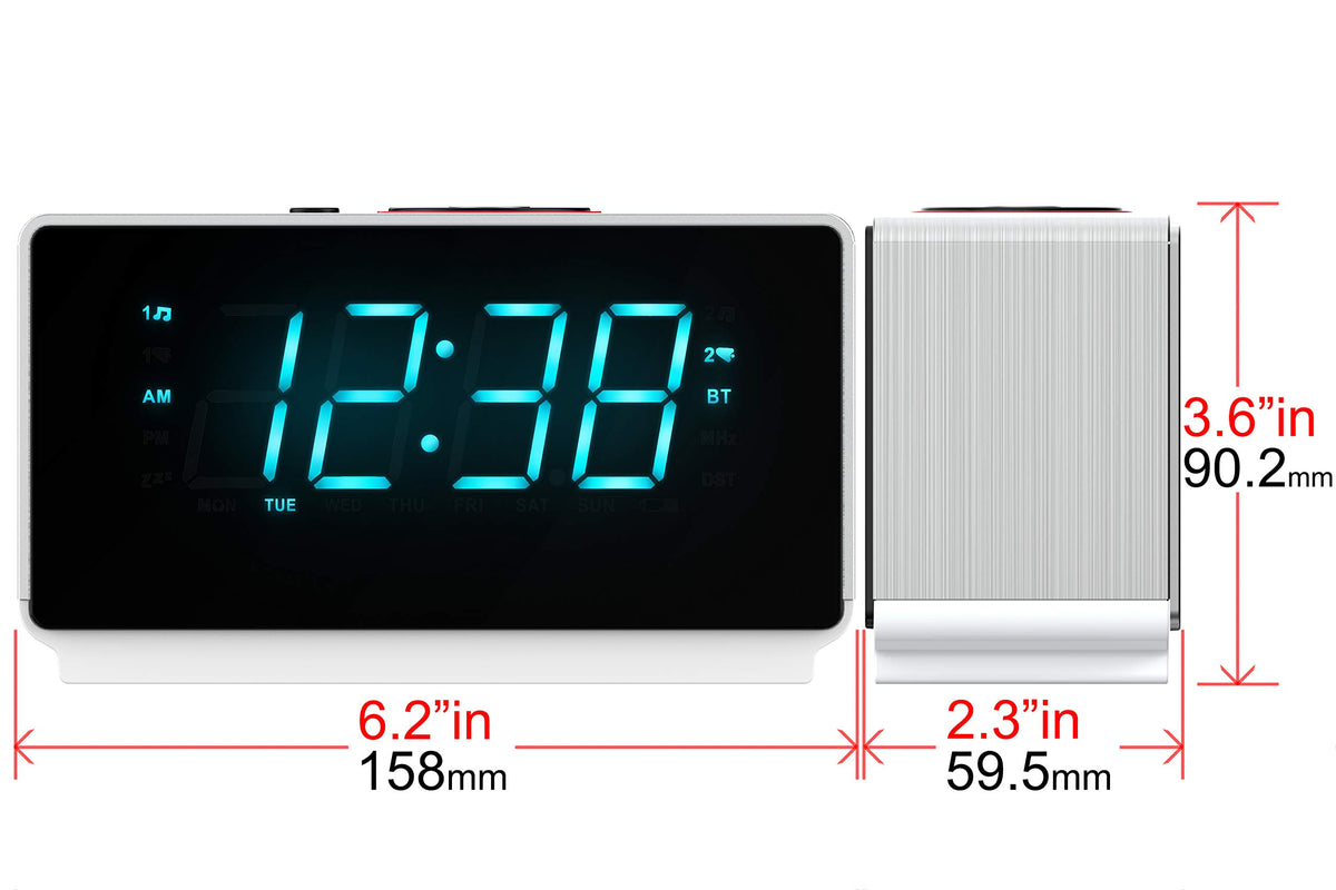 iTOMA CKS708 snooze function repeats up to six times for flexible mornings.