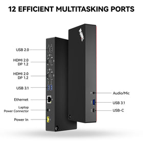 ITSPWR ThinkPad 40AF0135 USB-C and USB-A ports for peripherals.