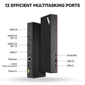 ITSPWR universal USB-C dock hub connects USB-C and USB-A laptops with ease.