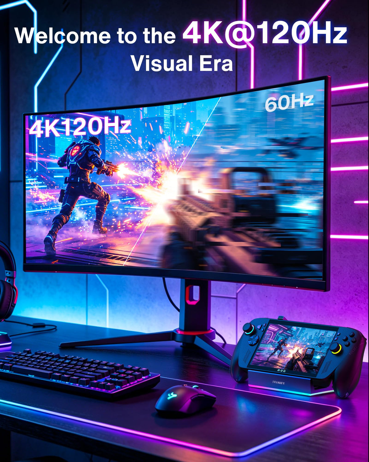 IVANKY 14-in-1 RGB Dock 1Gbps Ethernet for stable online play.