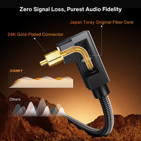 IVANKY 24K gold-plated connectors provide stable signal transmission.