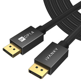 IVANKY front connector view showing secure DP plug and improved signal