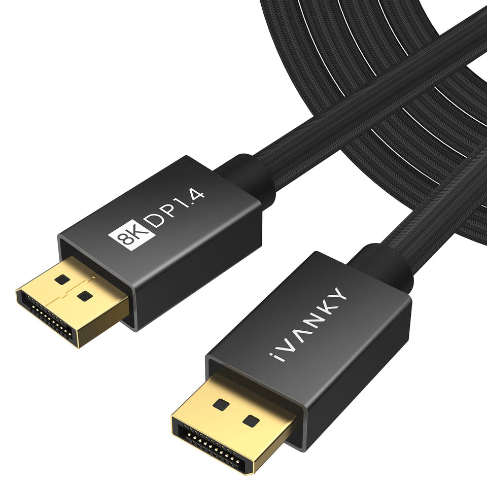 IVANKY front connector view showing secure DP plug and improved signal