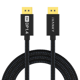 IVANKY DisplayPort cable 10ft with 8K 60Hz and stable signal for gaming monitors