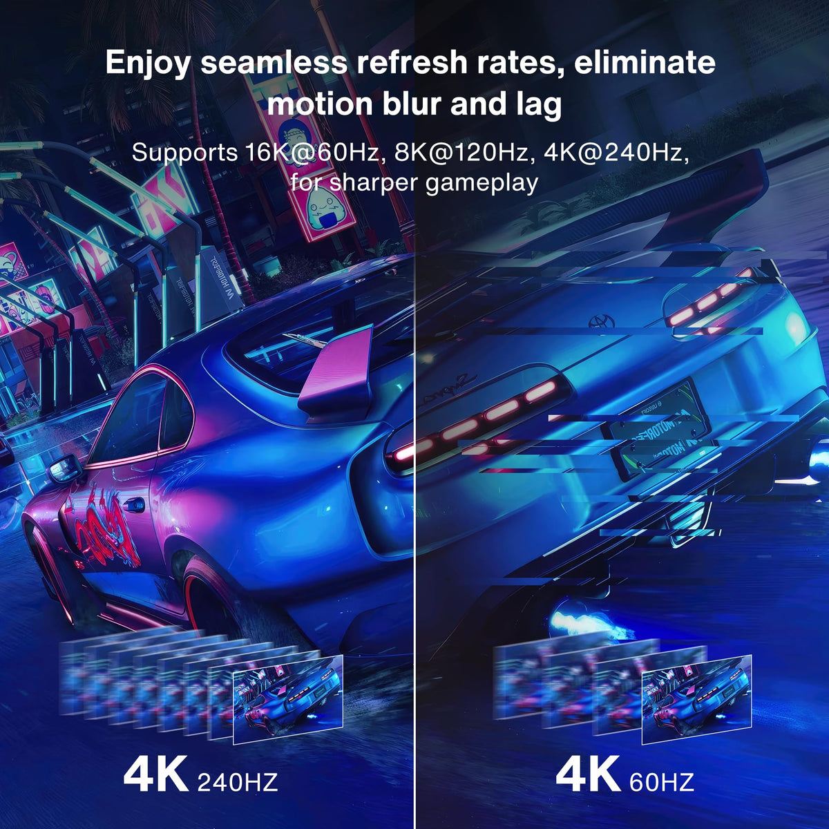 IVANKY 10ft cable beside ruler showing length for flexible setups benefit
