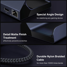 iVANKY showing gigabit Ethernet and USB-A ports for low-latency networking and peripherals