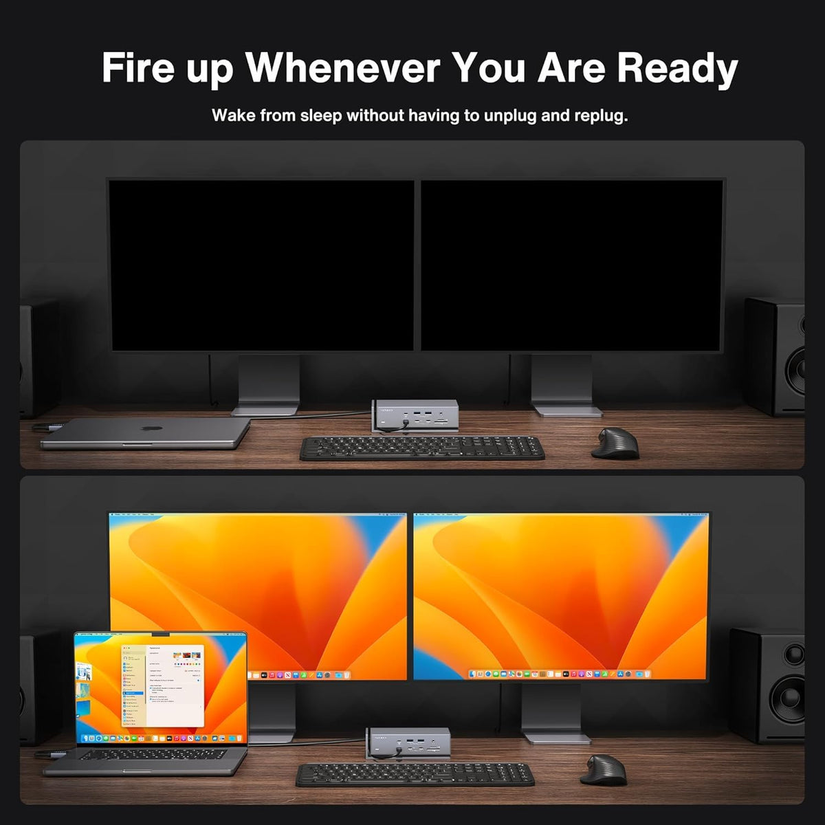 IVANKY FusionDock Max 2.5GbE ethernet for stable network.