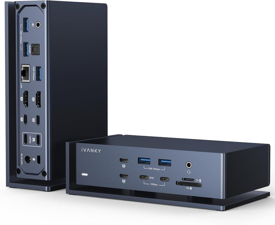 iVANKY FusionDock Max 1 quad 6K displays for multi-monitor setup