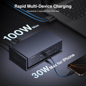 iVANKY FusionDock Max 1 rear panel ports for easy access