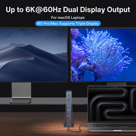 IVANKY FusionDock Pro 3 architectural metal design on desk.