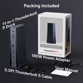 IVANKY FusionDock Pro 3 cable management behind workstation.