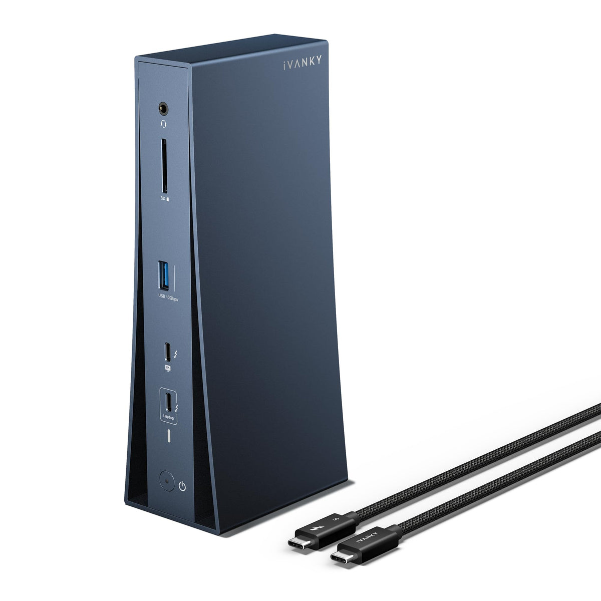 IVANKY FusionDock Pro 3 front view with full port access for versatile setups.
