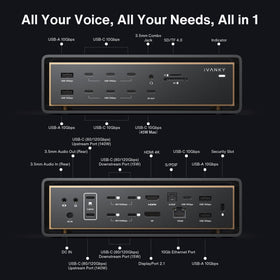 IVANKY FusionDock Ultra downstream ports support fast peripheral transfers