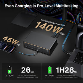 IVANKY FusionDock Ultra Mac workstation with multiple peripherals