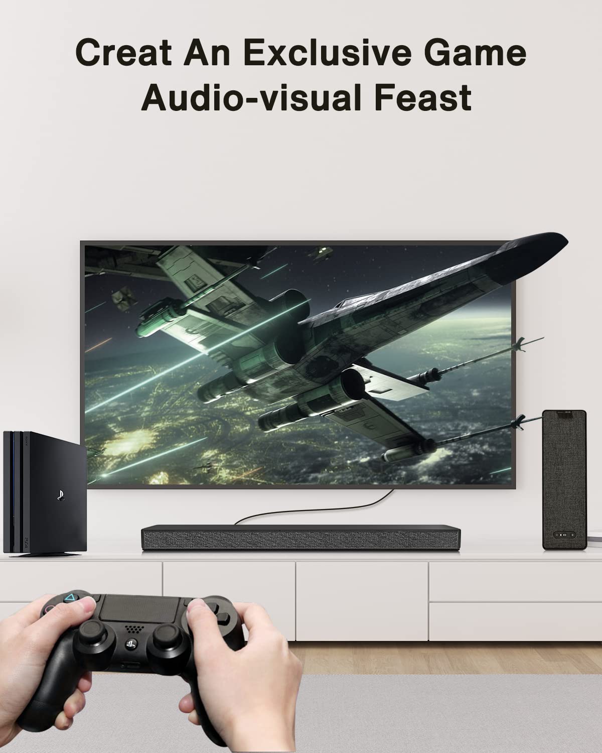 Ideal for connecting to TV soundbars and game consoles in a home theater