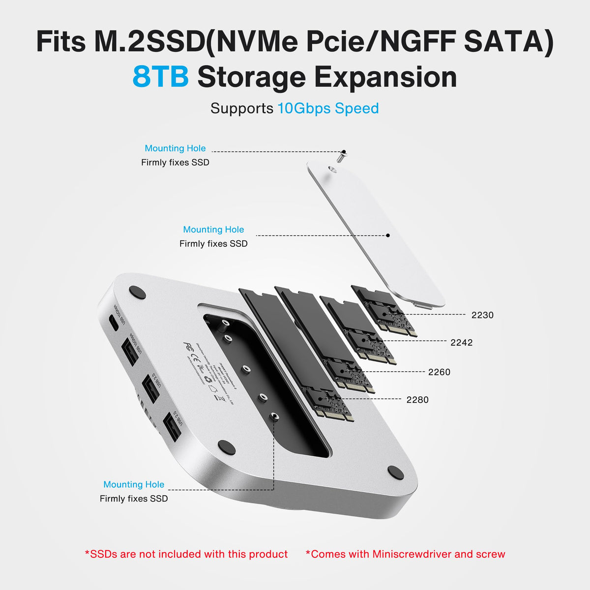 IVANKY M.2 NVMe enclosure supports NVMe and SATA SSDs