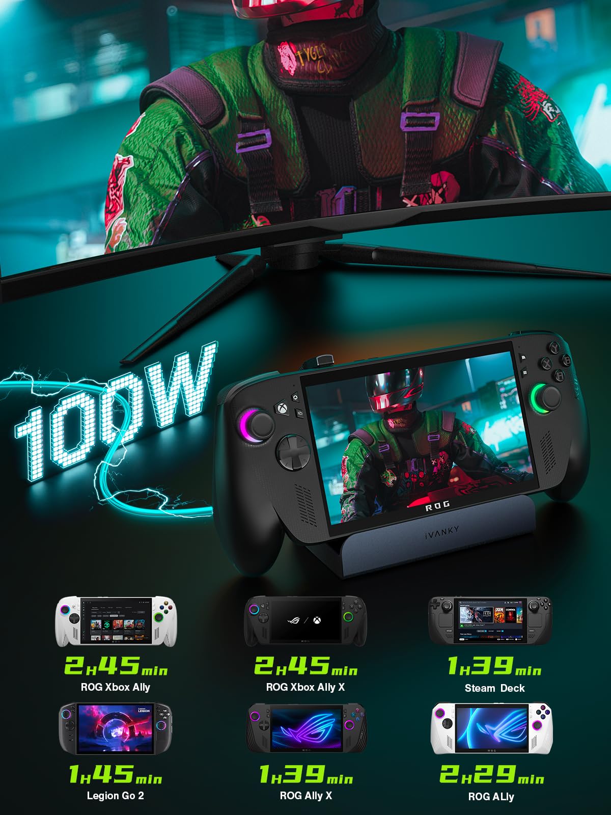 iVANKY dock includes joystick caps to protect controllers during play