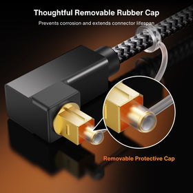 IVANKY optical cable compatible with soundbars, TVs, and gaming consoles.