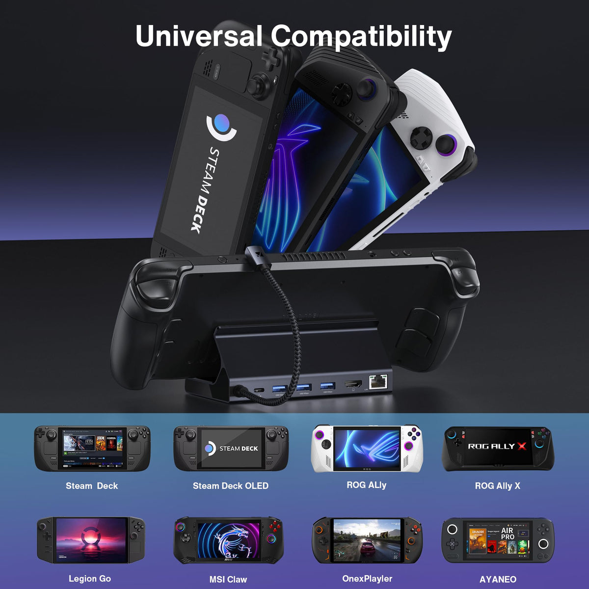iVANKY with USB devices attached for controllers, keyboard and external drive
