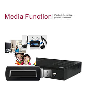 IVIEW 3500STB III living room setup with TV and monitor compatibility
