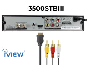IVIEW 3500STB III recording function with clock for scheduled viewing
