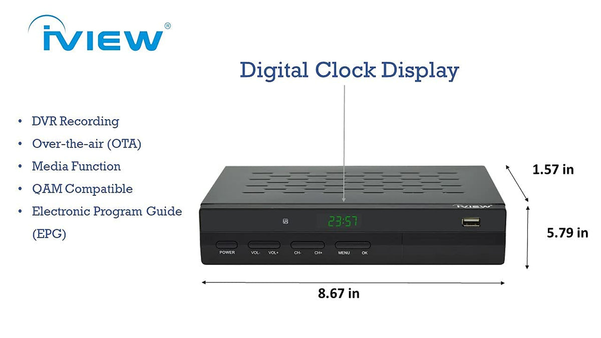 IVIEW 3500STB III remote control for simple learning and daily operation