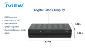 IVIEW on-screen program guide showing recording and scheduling benefit