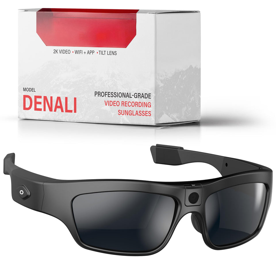 iVue Denali glasses capture 2K POV footage with smooth stabilization