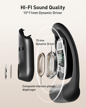 iWALK close-up of silicone earhook highlighting comfort and secure fit