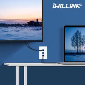 iwillink 10-pack single-gang wall plates for quick renovations and tidy cable management.