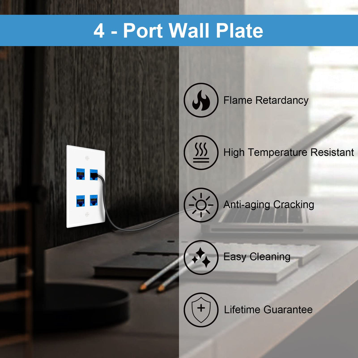 iwillink 10-pack single-gang plates ready for clean, cohesive upgrades across rooms.