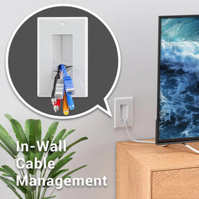 iwillink Brush Wall Plate installation on wall showing easy single-gang fit