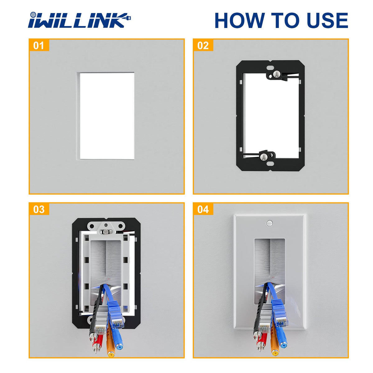iwillink Brush Wall Plate durability with polycarbonate material under daily use