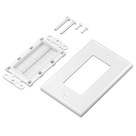 Iwillink Brush Wall Plate polycarbonate durability resists impact and heavy use.