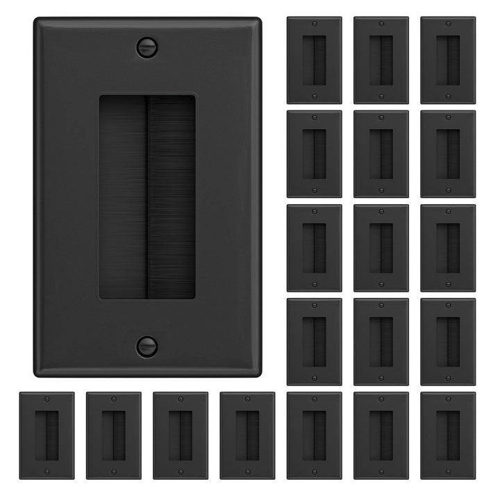 iwillink front view of black brush plate pack shows tidy cable access benefit