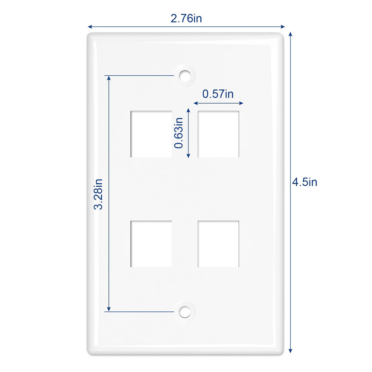 iwillink low-profile wall plate provides near-flush fit with modern interiors.