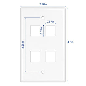 iwillink low-profile wall plate provides near-flush fit with modern interiors.
