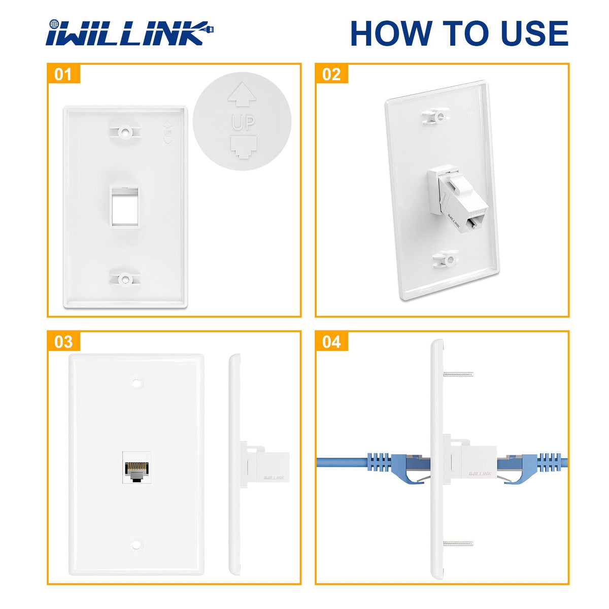iwillink screws included for simple, tool-free installation.
