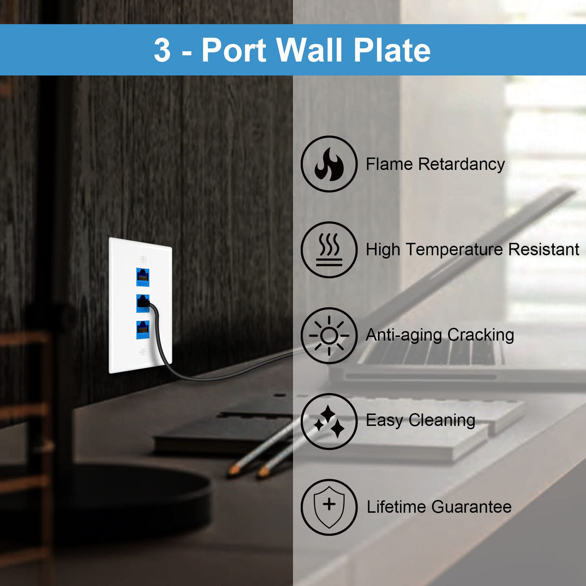 iwillink wall plate flush-fit sleek design blends with decor.