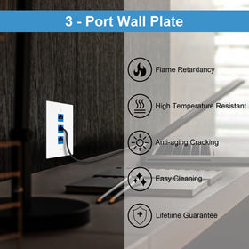 iwillink wall plate flush-fit sleek design blends with decor.