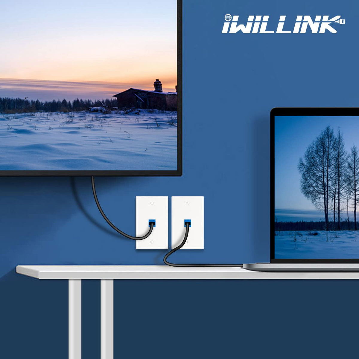 iwillink wall plate flush-fit complements any decor and minimizes gaps.