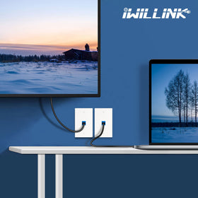 iwillink wall plate flush-fit complements any decor and minimizes gaps.