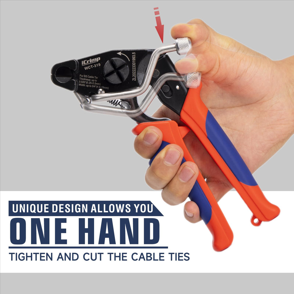 IWISS release tool beside 100 stainless ties arranged for quick kit identification and readiness