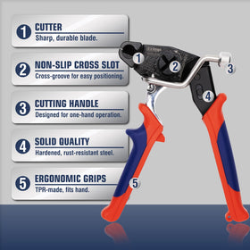 IWISS winding rod close-up showing cross-slot detail for precise tie alignment and control