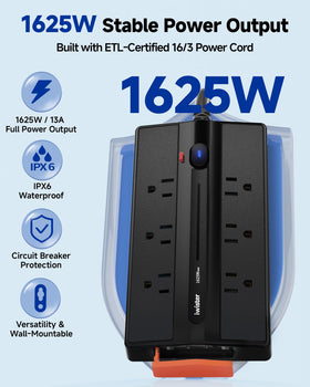 iwister 45-degree flat plug profile saving wall space and preventing blocked adjacent sockets