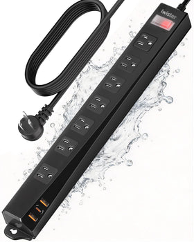 iwister front view showing seven outlets and overall layout, convenient organization