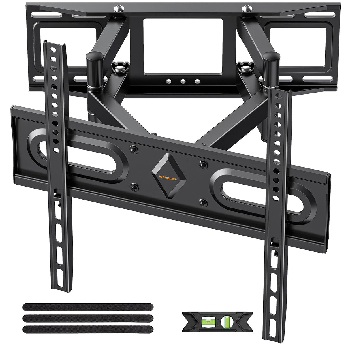 IWORKBOARD full-motion wall mount tilt for glare-free viewing.